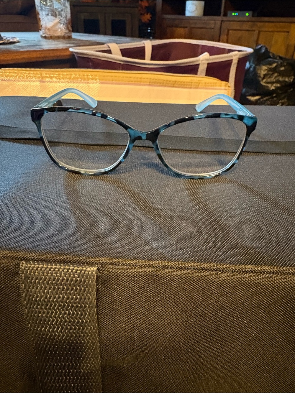 Joy Mangano Blue Tortoiseshell Reading Glasses 2.0 Strength